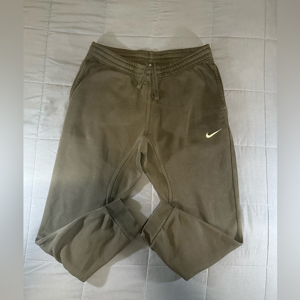 Nike Sportswear Fleece Joggers Sweatpants Mens L Black Tapered Swoosh 716830-010